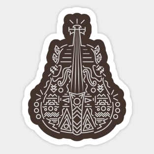 Cello Lines Sticker